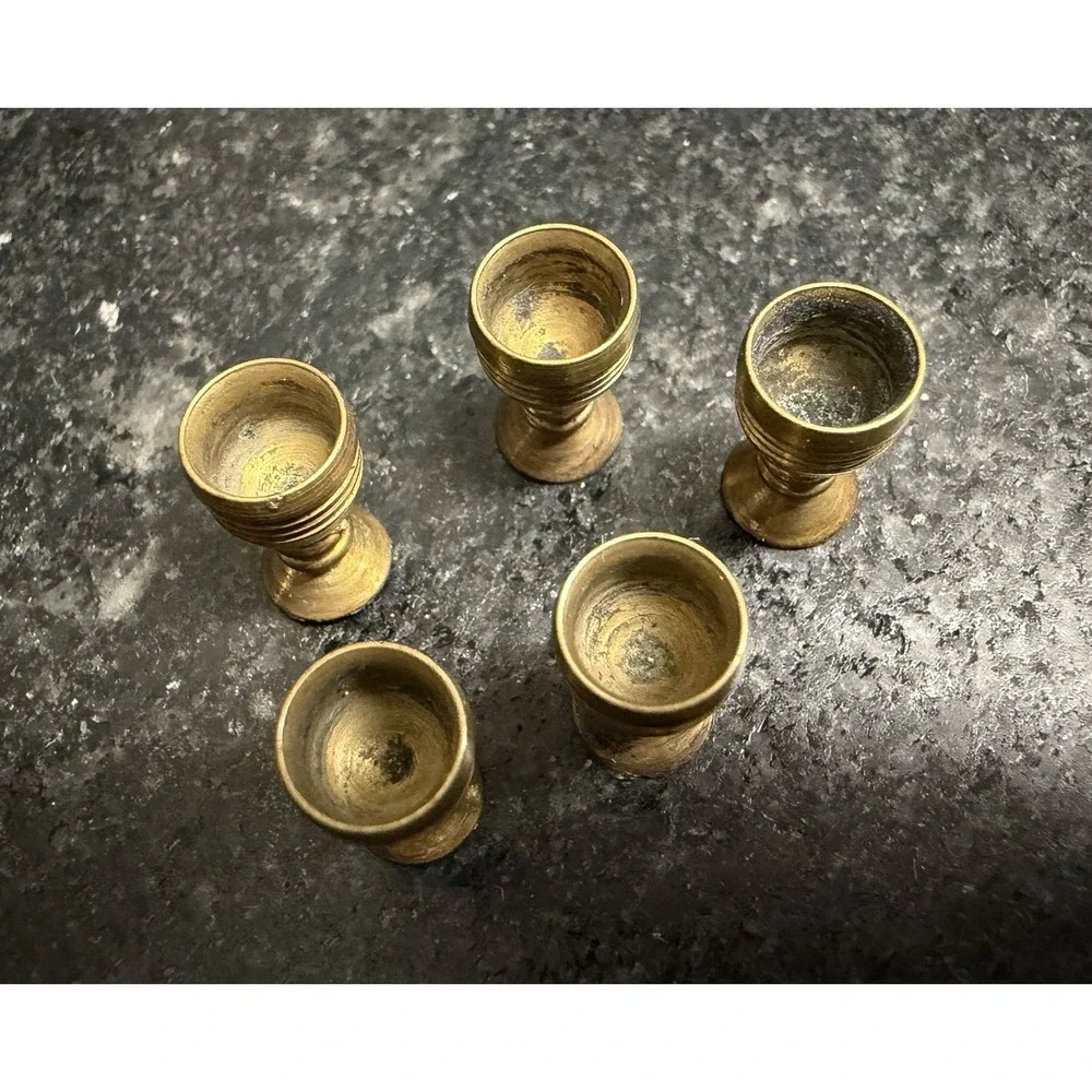 Clare-Bell Brass Works Wine Set #1745-100 CB BW USA 1:12 Miniature